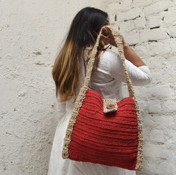 Cotton Crochet crossbody Bag - Main Image