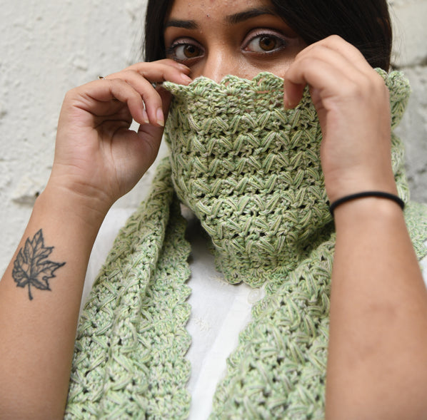 Cotton Crochet Muffler