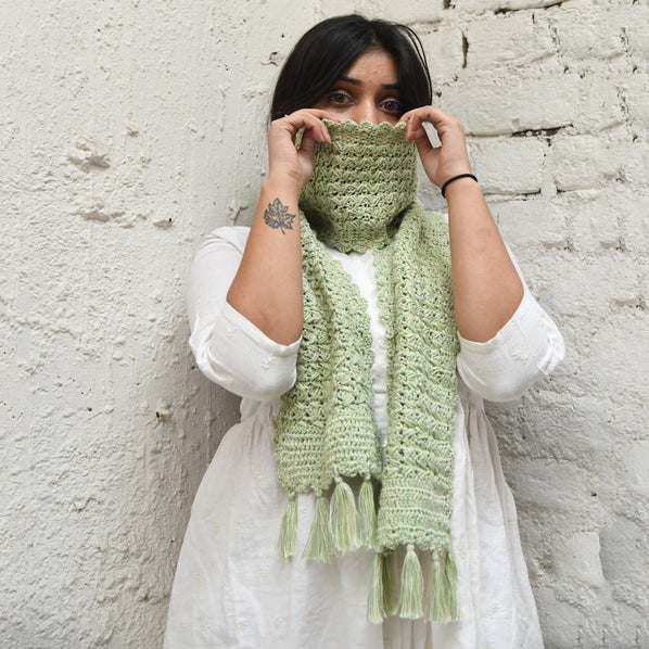 Cotton Crochet Muffler